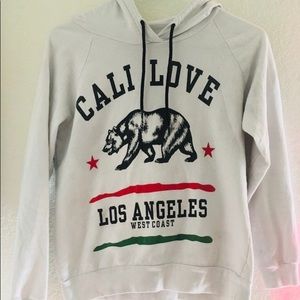 White Long Sleeve California Sweatshirt
